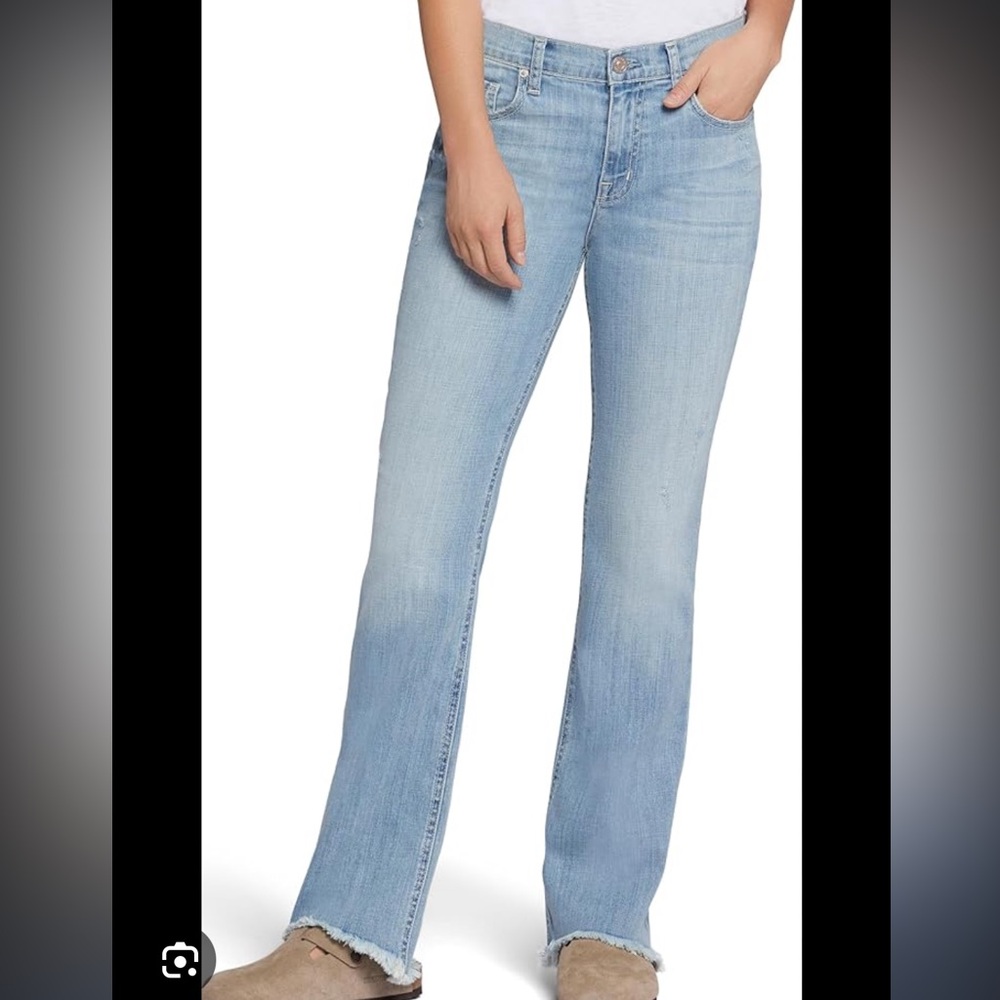 WHITE current Elliott “the flip flop” jean